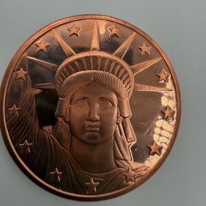 Statue of Liberty Head - 1 oz.999 Pure Copper Round Bullion Coin